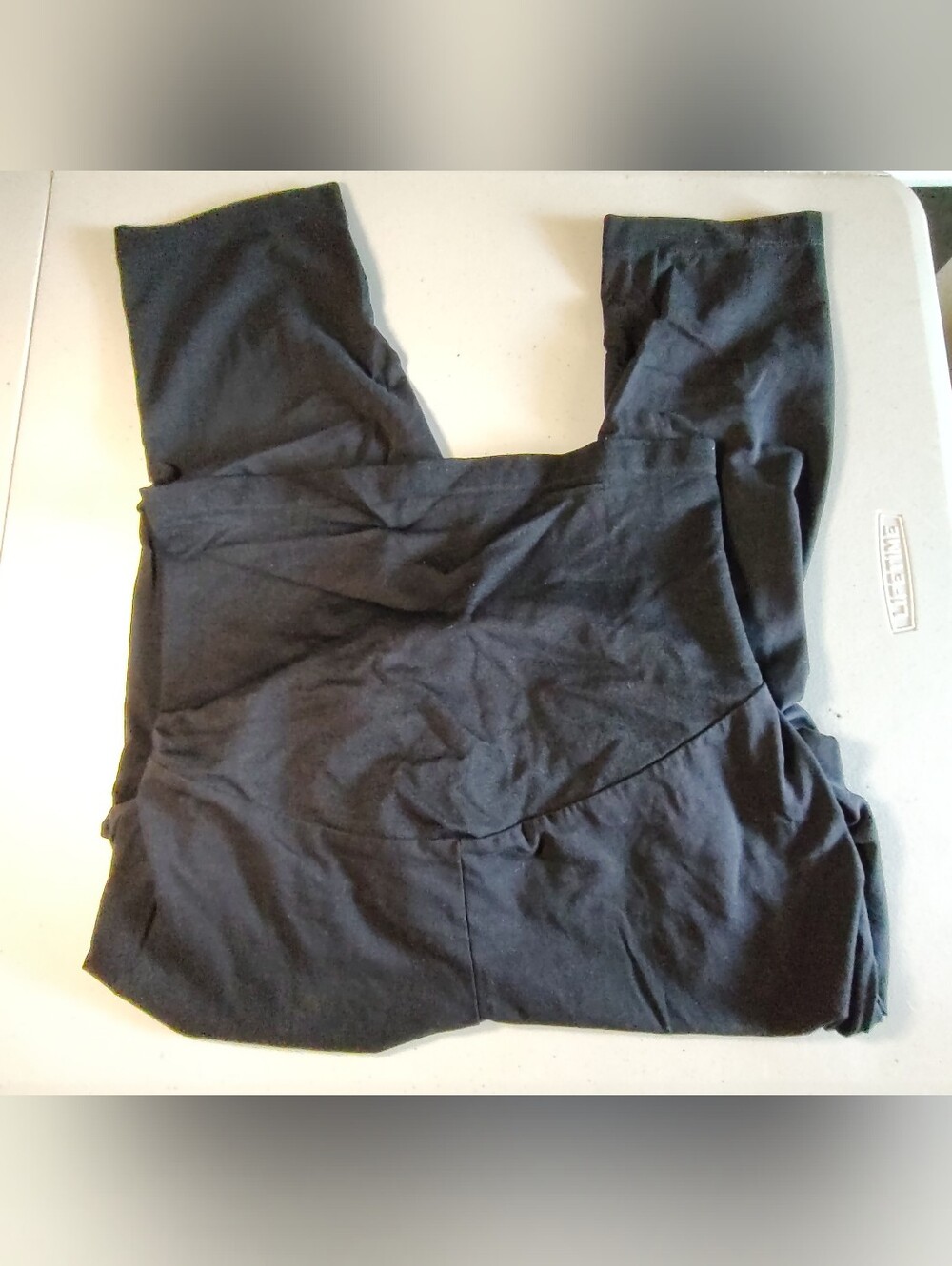 Motherhood Maternity Plus Size 3X Secret Fit Over The Belly Leggings Black